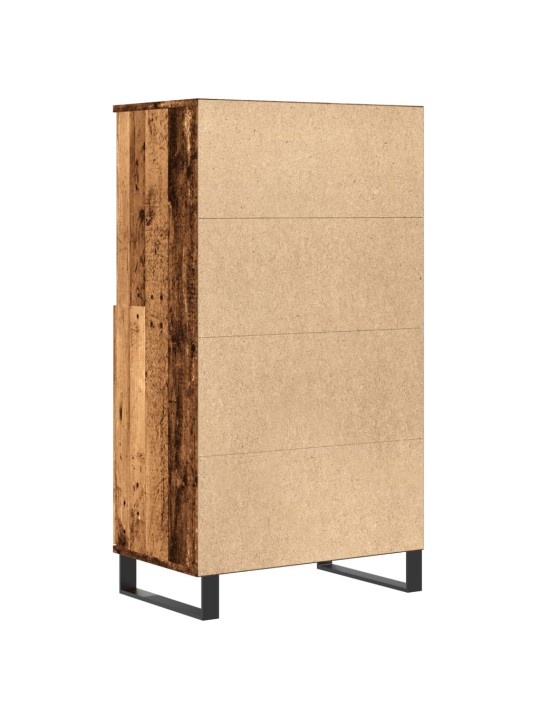 Skříň highboard old wood 60 x 36 x 110 cm kompozitní dřevo
