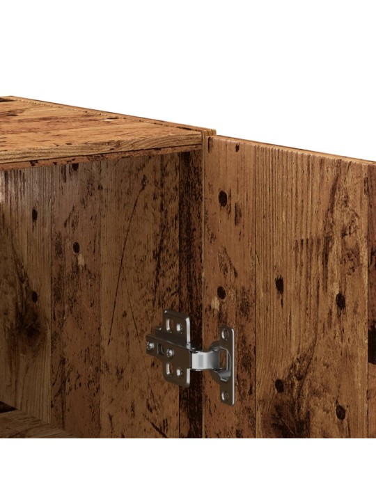 Nástěnná skříňka old wood 69,5 x 34 x 90 cm kompozitní dřevo