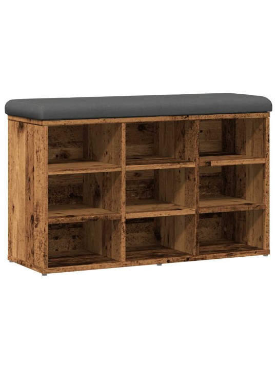 Lavice s botníkem starého dřeva 82x32x50 cm engineered wood