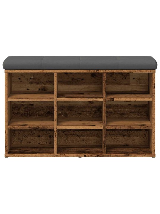 Lavice s botníkem starého dřeva 82x32x50 cm engineered wood