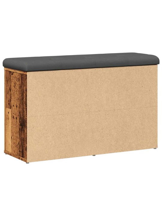 Lavice s botníkem starého dřeva 82x32x50 cm engineered wood