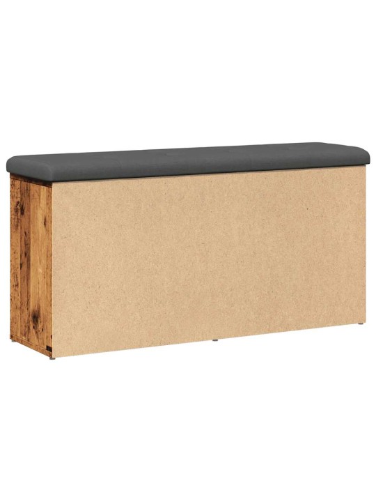 Lavice s botníkem starého dřeva 102x32x50 cm engineered wood