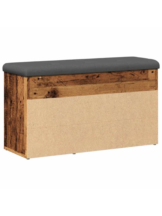 Lavice s botníkem starého dřeva 82x32x45,5 cm engineered wood