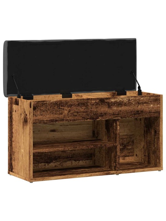 Lavice s botníkem starého dřeva 82x32x45,5 cm engineered wood