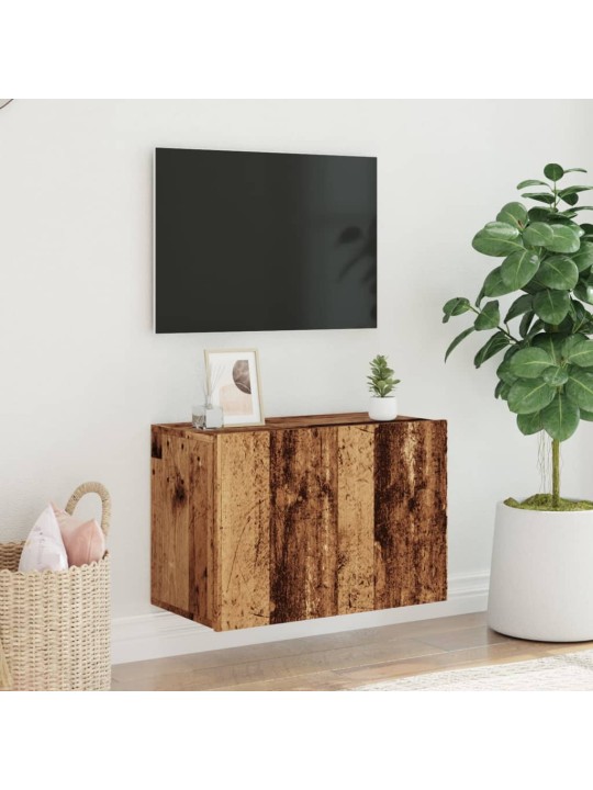 TV skříňka nástěnná old wood 60 x 30 x 41 cm