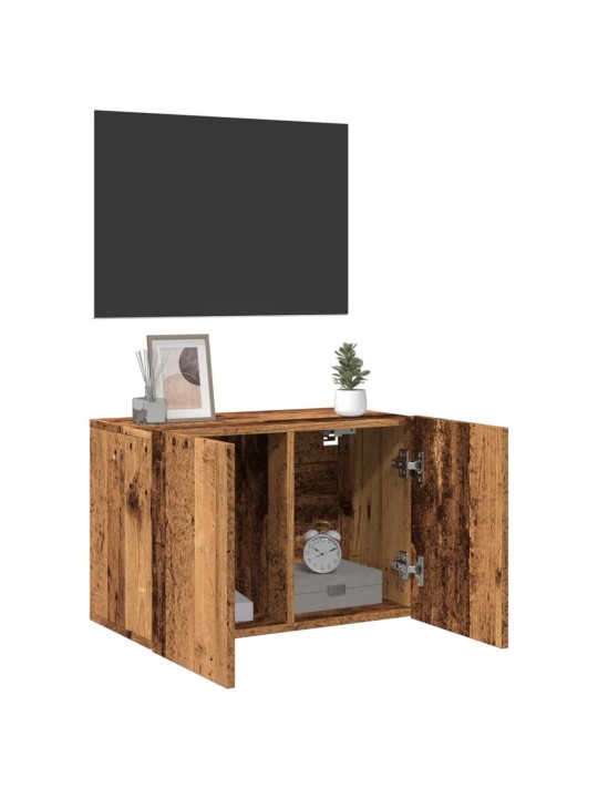 TV skříňka nástěnná old wood 60 x 30 x 41 cm