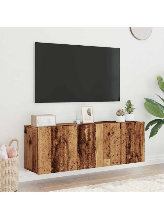 Tv skříňky nástěnné 2 ks old wood 60 x 30 x 41 cm