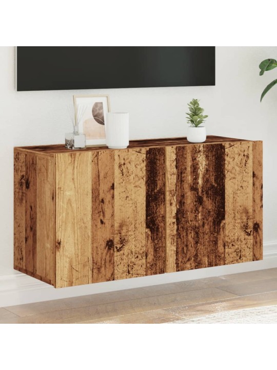 TV skříňka nástěnná old wood 80 x 30 x 41 cm