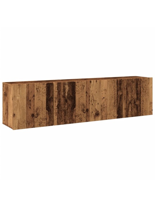 Tv skříňky nástěnné 2 ks old wood 80 x 30 x 41 cm
