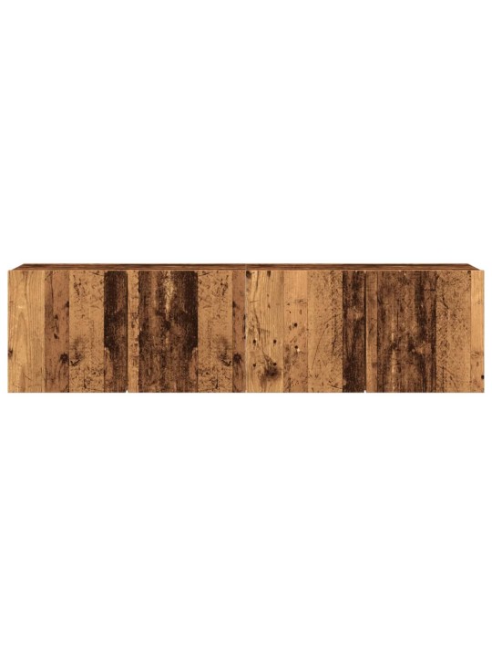 Tv skříňky nástěnné 2 ks old wood 80 x 30 x 41 cm