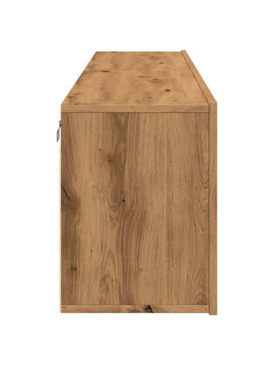 Tv skříňky nástěnné 2 ks dub artisan 80 x 30 x 41 cm
