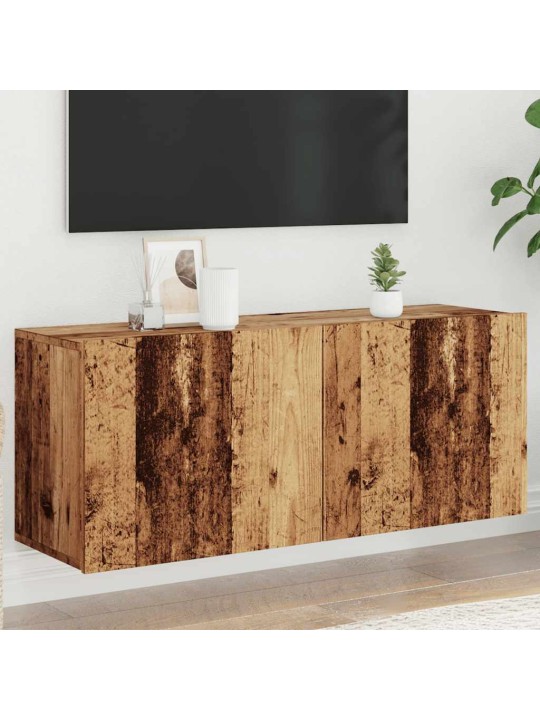 TV skříňka nástěnná starého dřeva 100x30x41 cm