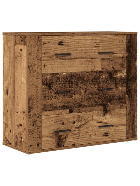 Příborník old wood 80x33x70 cm kompozitní dřevo