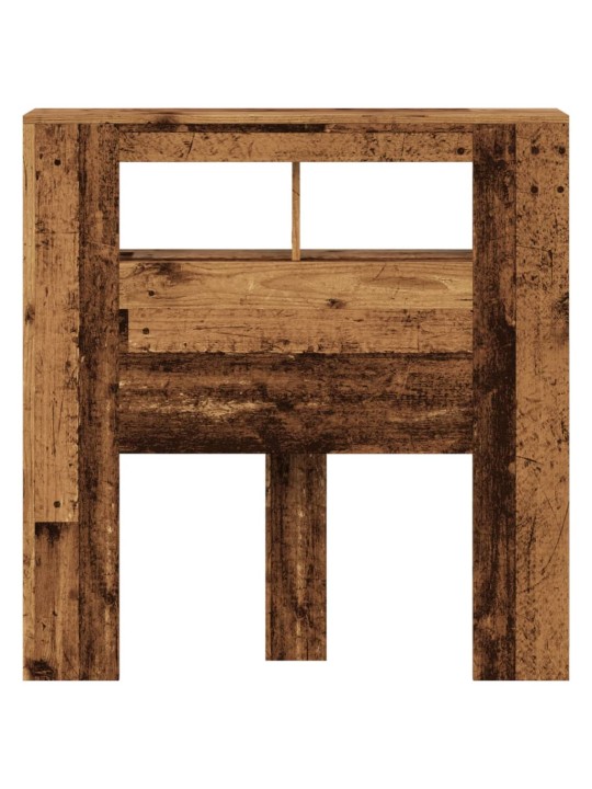Čelo postele s LED old wood 100x18,5x103,5 cm kompozitní dřevo