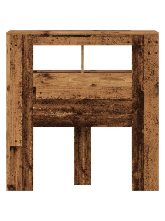 Čelo postele s LED old wood 100x18,5x103,5 cm kompozitní dřevo