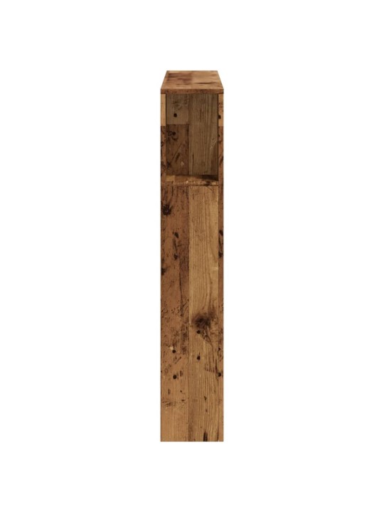 Čelo postele s LED old wood 100x18,5x103,5 cm kompozitní dřevo
