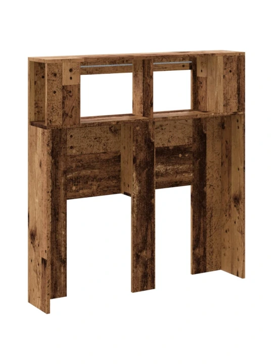 Čelo postele s LED old wood 100x18,5x103,5 cm kompozitní dřevo