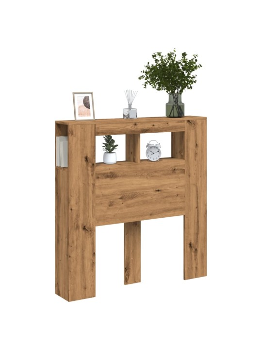 Čelo postele LED dub artisan 100x18,5x103,5 cm kompozitní dřevo