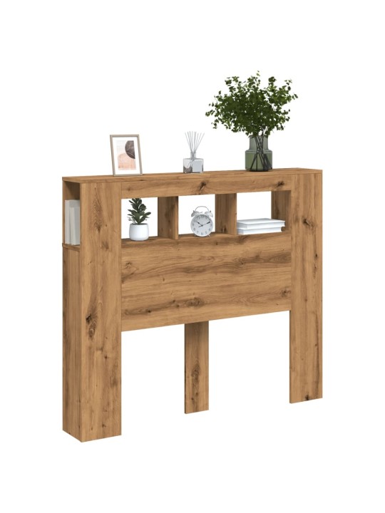 Čelo postele led dub artisan 120x18,5x103,5 cm kompozitní dřevo