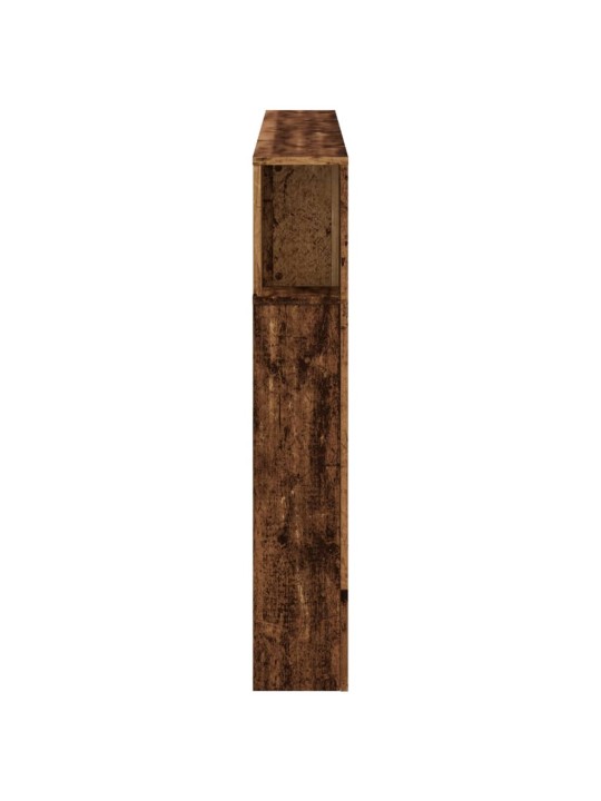 Čelo postele s led old wood 160x18,5x103,5 cm kompozitní dřevo
