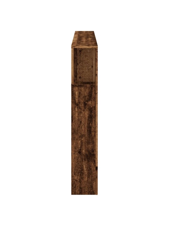 Čelo postele s led old wood 180x18,5x103,5 cm kompozitní dřevo