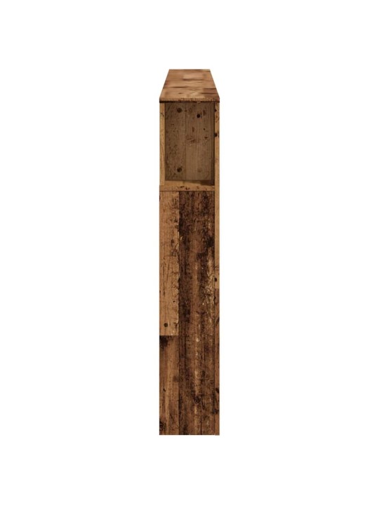 Čelo postele s led old wood 200x18,5x103,5 cm kompozitní dřevo