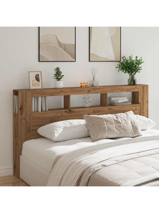 Čelo postele led dub artisan 200x18,5x103,5 cm kompozitní dřevo