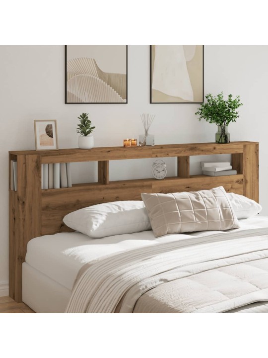 Čelo postele led dub artisan 220x18,5x103,5 cm kompozitní dřevo