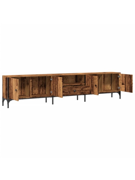 TV skříňka se zásuvkou old wood 200x25x44 cm kompozitní dřevo