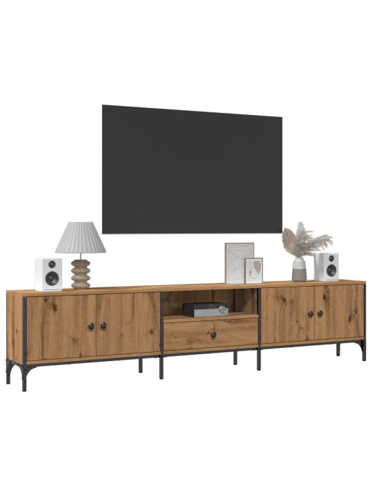 TV skříňka se zásuvkou dub artisan 200x25x44cm kompozitní dřevo