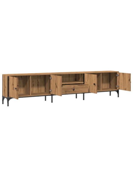 TV skříňka se zásuvkou dub artisan 200x25x44cm kompozitní dřevo