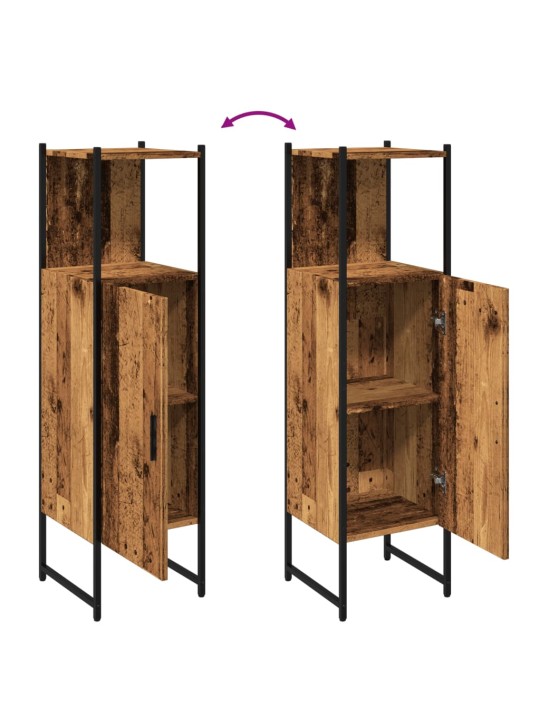 Koupelnová skříňka old wood 33 x 33 x 120,5 cm kompozitní dřevo