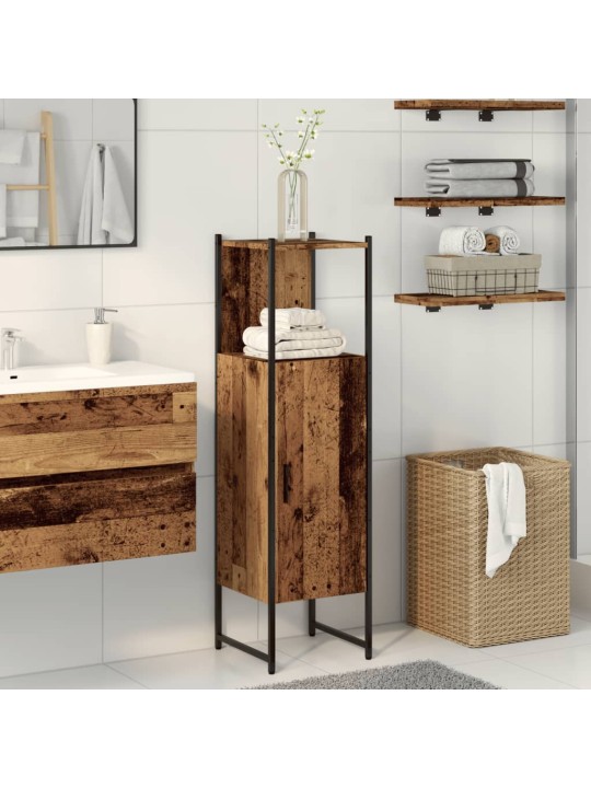 Koupelnová skříňka old wood 33 x 33 x 120,5 cm kompozitní dřevo