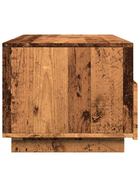 Konferenční stolek s led osvětlením old wood 90 x 49 x 40 cm