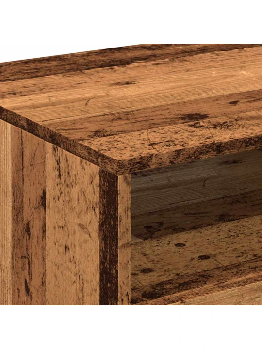 Konferenční stolek s led osvětlením old wood 90 x 49 x 40 cm