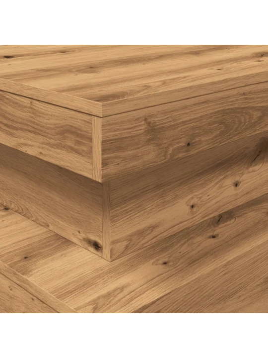 Konferenční stolek s led osvětlením dub artisan 90 x 50 x 40 cm
