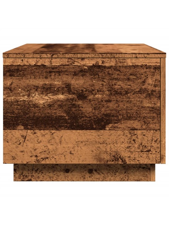 Konferenční stolek s led osvětlením old wood 90 x 50 x 40 cm
