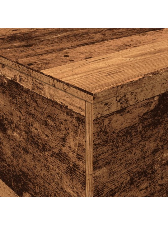Konferenční stolek s led osvětlením old wood 90 x 50 x 40 cm