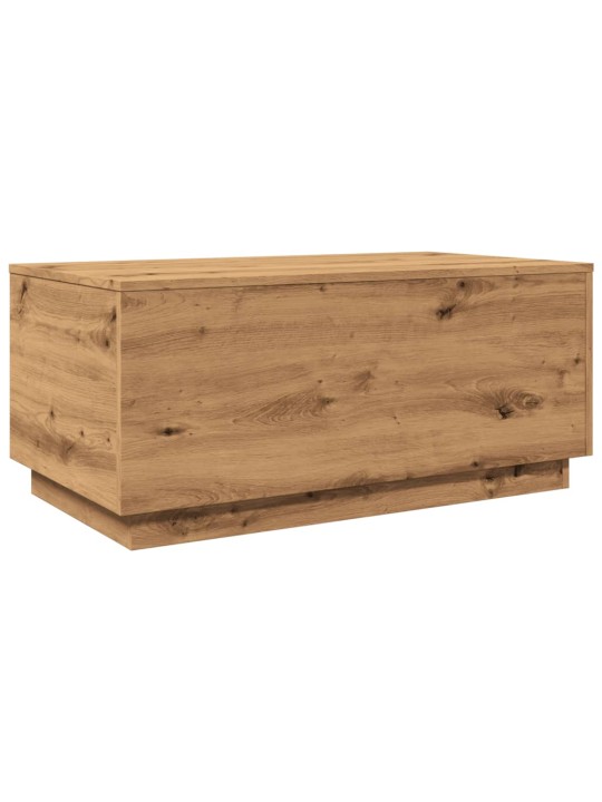 Konferenční stolek s led osvětlením dub artisan 90 x 50 x 40 cm