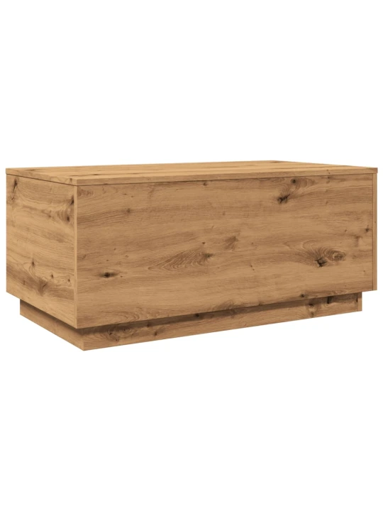 Konferenční stolek s led osvětlením dub artisan 90 x 50 x 40 cm