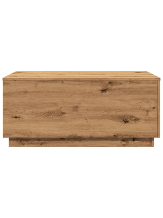 Konferenční stolek s led osvětlením dub artisan 90 x 50 x 40 cm