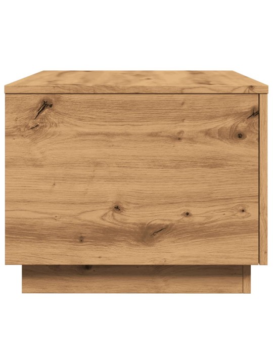 Konferenční stolek s led osvětlením dub artisan 90 x 50 x 40 cm
