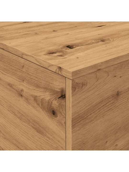 Konferenční stolek s led osvětlením dub artisan 90 x 50 x 40 cm