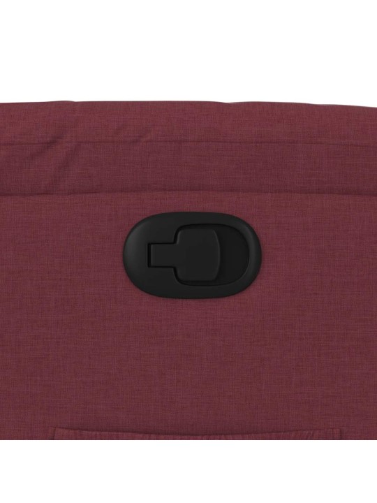 Polohovací křeslo vínové textil