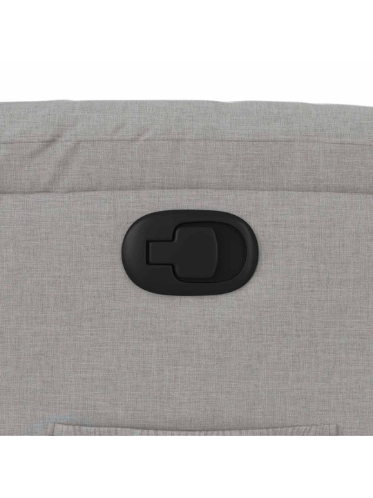 Polohovací křeslo obláčkově šedá textil