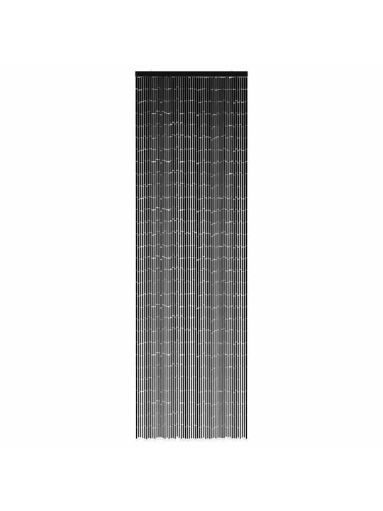 Dveřní závěs proti hmyzu, tmavě šedá, bambus, 56x185 cm