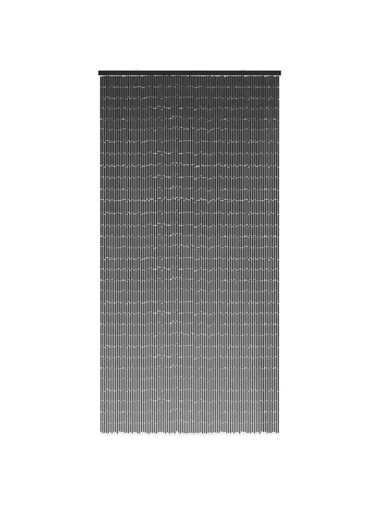 Dveřní závěs proti hmyzu, tmavě šedá, bambus, 90x220 cm