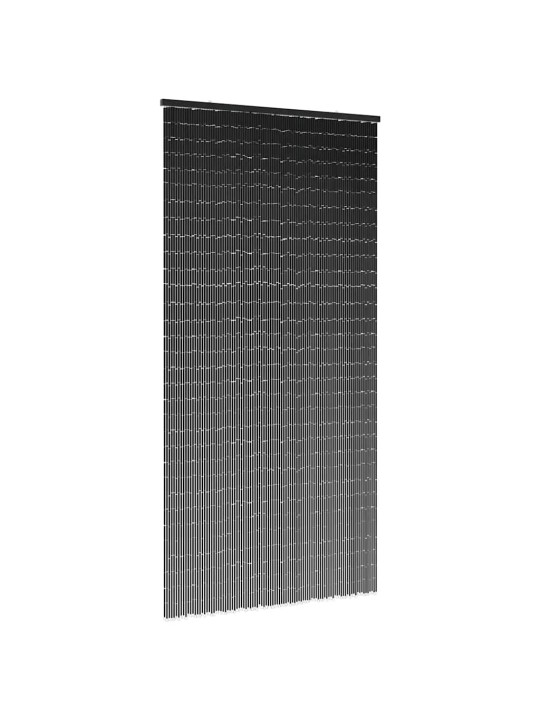 Dveřní závěs proti hmyzu, tmavě šedá, bambus, 100x200 cm