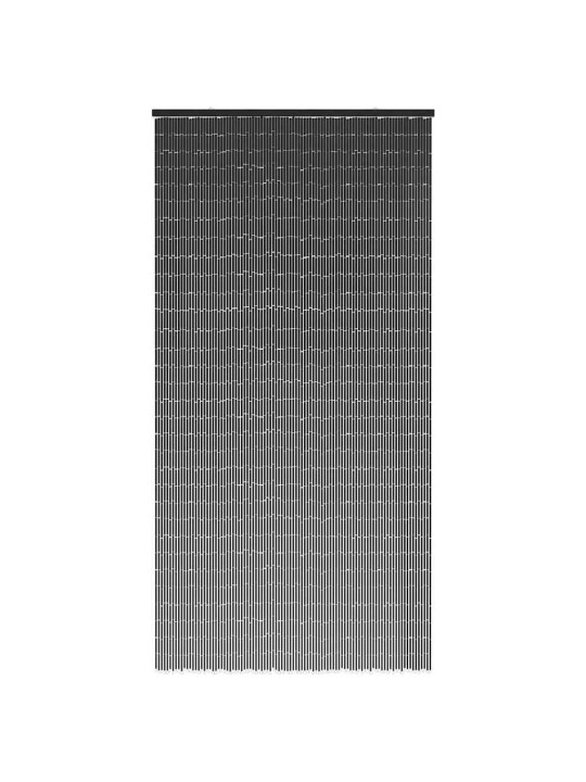 Dveřní závěs proti hmyzu, tmavě šedá, bambus, 100x200 cm