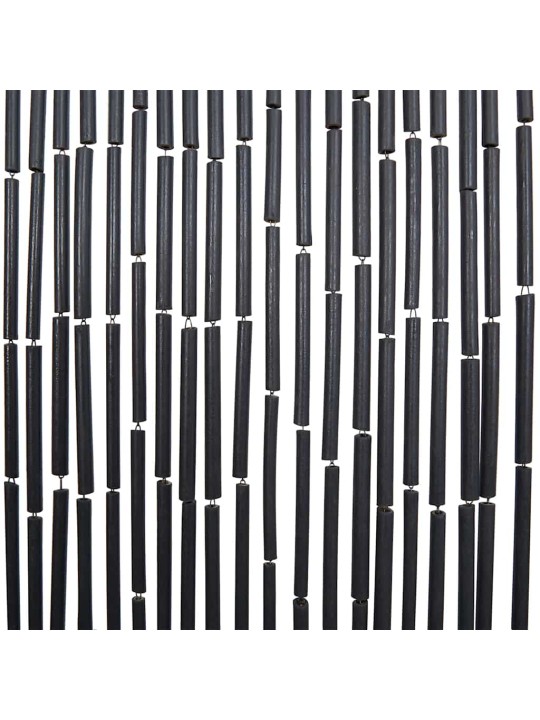 Dveřní závěs proti hmyzu, tmavě šedá, bambus, 100x200 cm